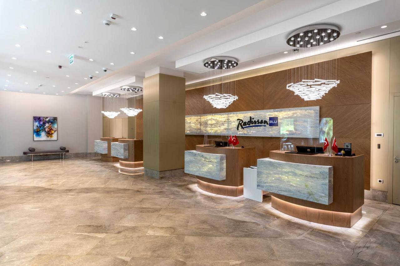 Radisson Blu Hotel Trabzon Buitenkant foto 3D rendering of a hotel lobby
